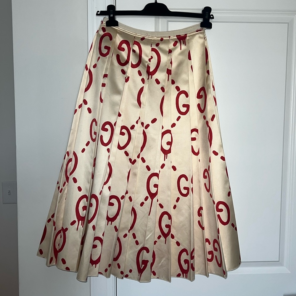 Gucci Ghost Midi Pleated Skirt size 40